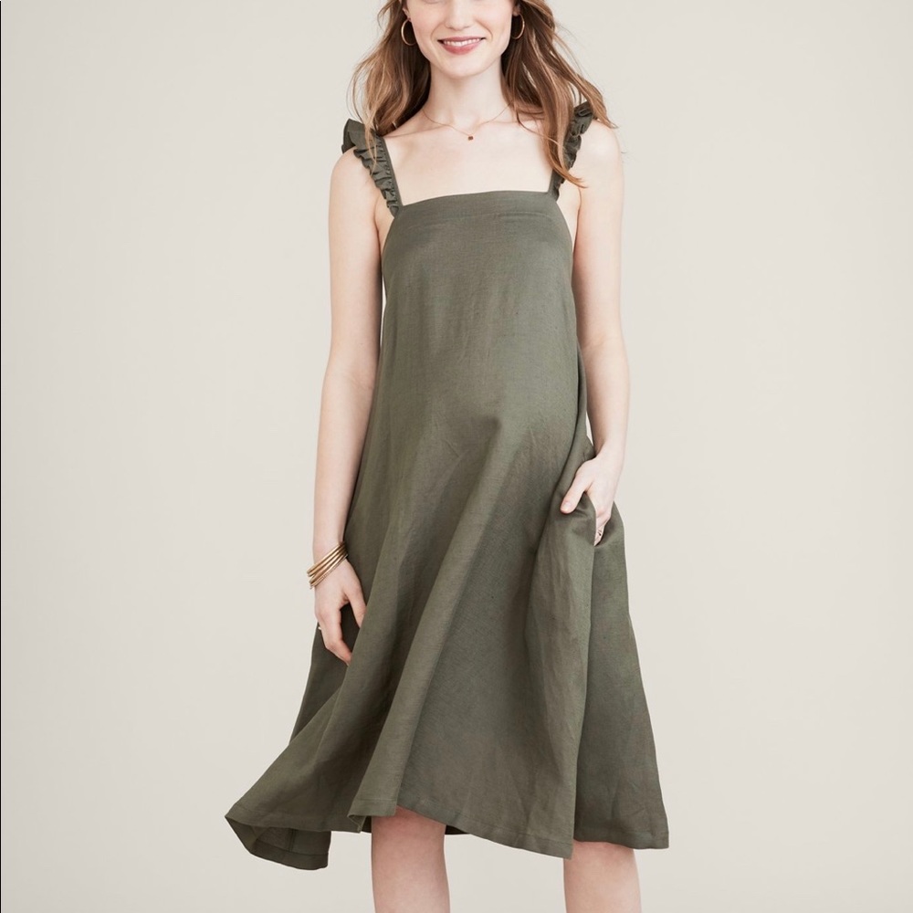 NWT Hatch The Cate Dress Olive Size 1
